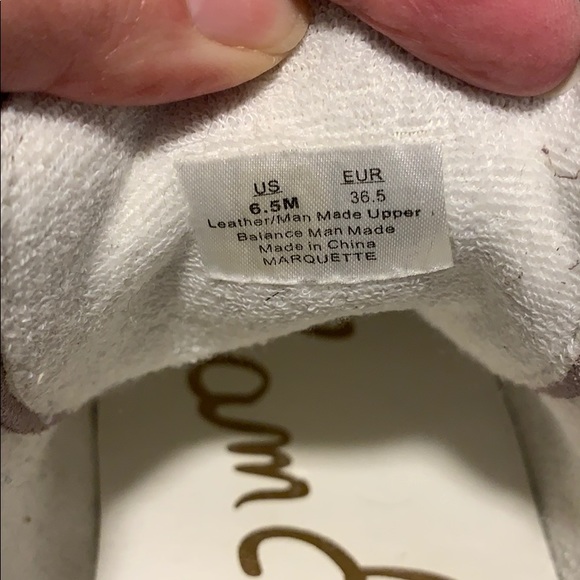 SAM EDELMAN Taupe Marquette Lace Up Casual Sneaker - Picture 6 of 6